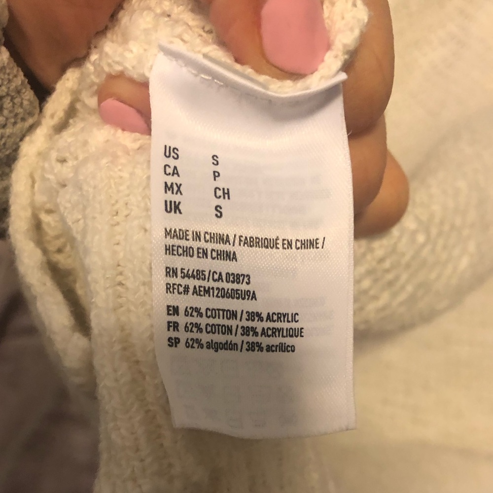 American Eagle lace up sweater - S - Picture 6 of 6